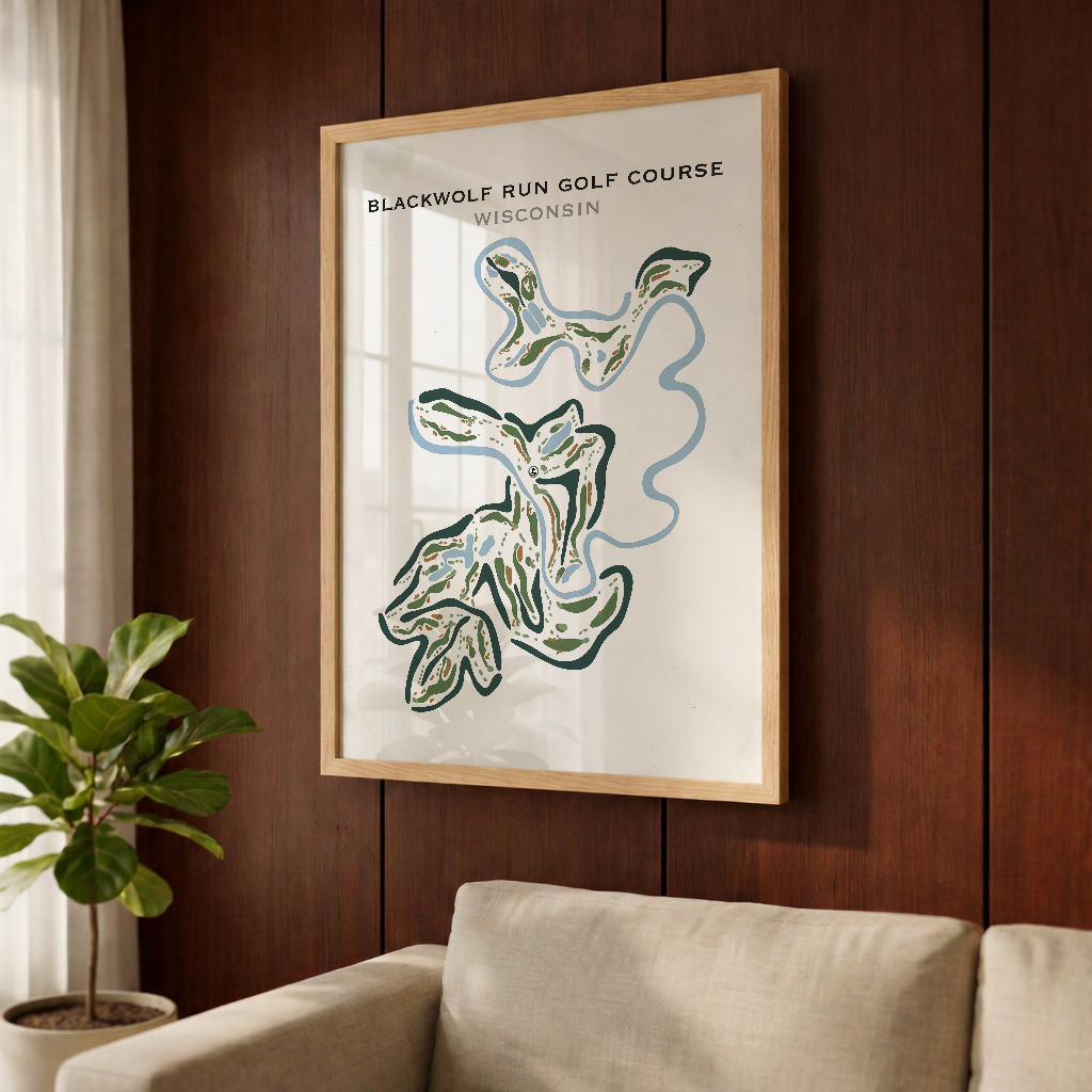 Blackwolf Run Golf Course, Wisconsin - Printed Golf Courses