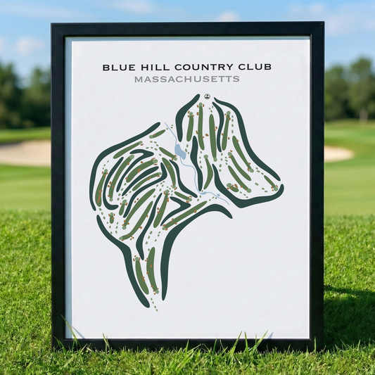 Blue Hill Country Club, Massachusetts - Printed Golf Courses