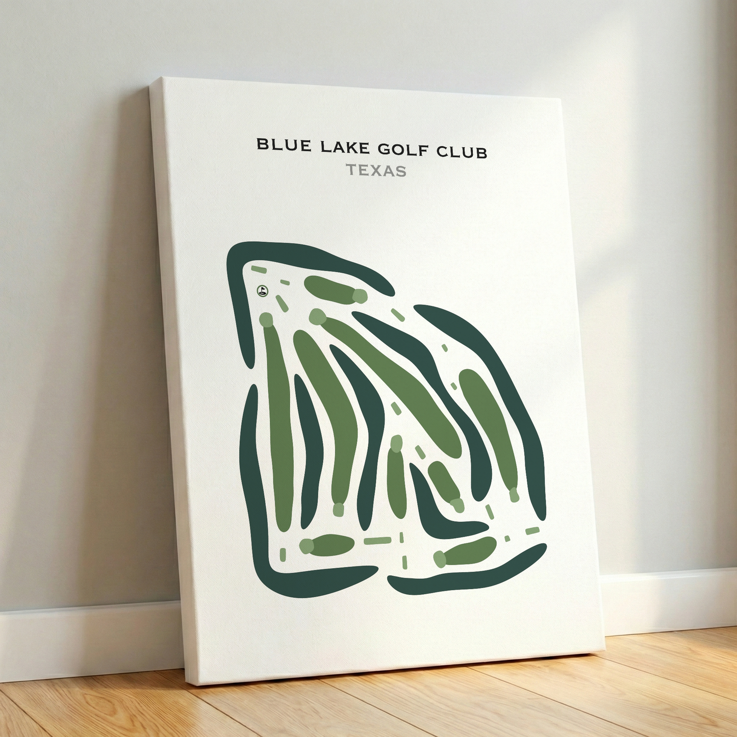 Blue Lake Golf Club, Texas - Printed Golf Courses