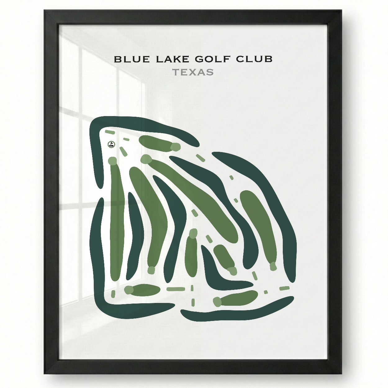 Blue Lake Golf Club, Texas - Printed Golf Courses