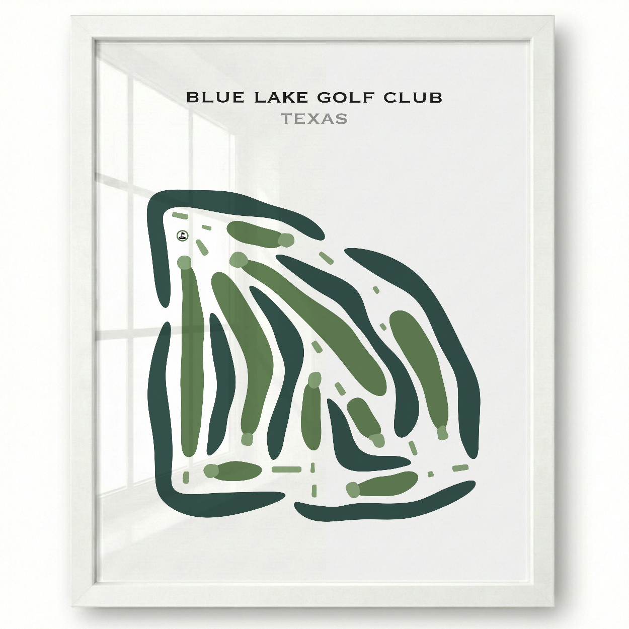 Blue Lake Golf Club, Texas - Printed Golf Courses
