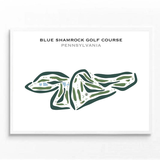 Blue Shamrock Golf Course, Pennsylvania - Printed Golf Courses