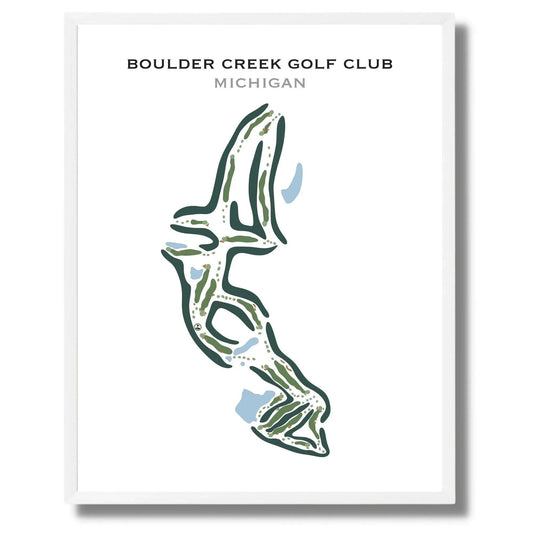 Boulder Creek Golf Club, Michigan - Printed Golf Courses