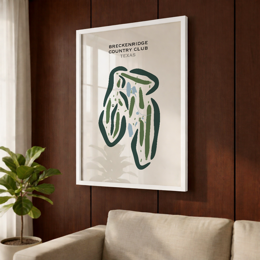 Breckenridge Country Club, Texas - Printed Golf Courses