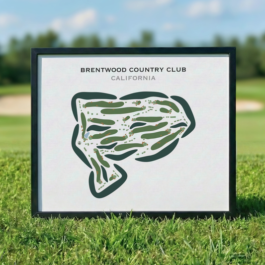 Brentwood Country Club, California - Printed Golf Course