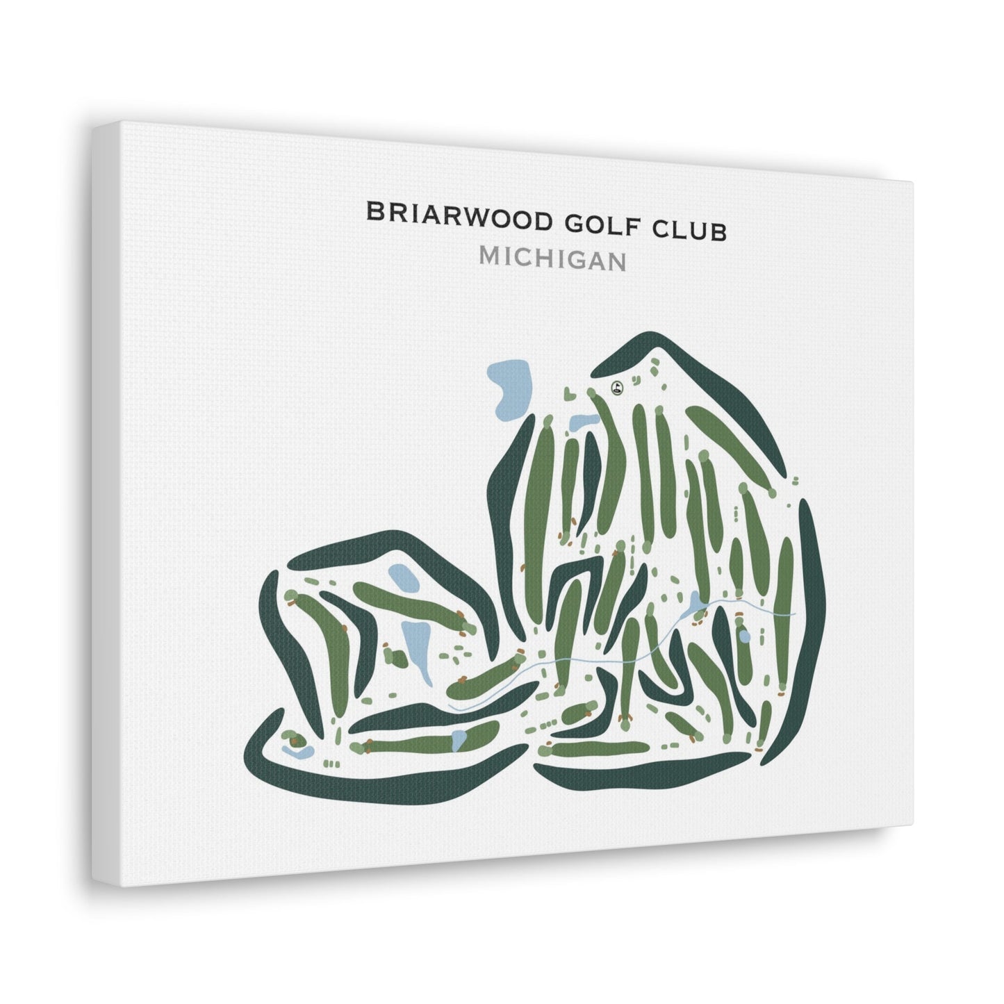 Briarwood Golf Club, Michigan - Printed Golf Courses