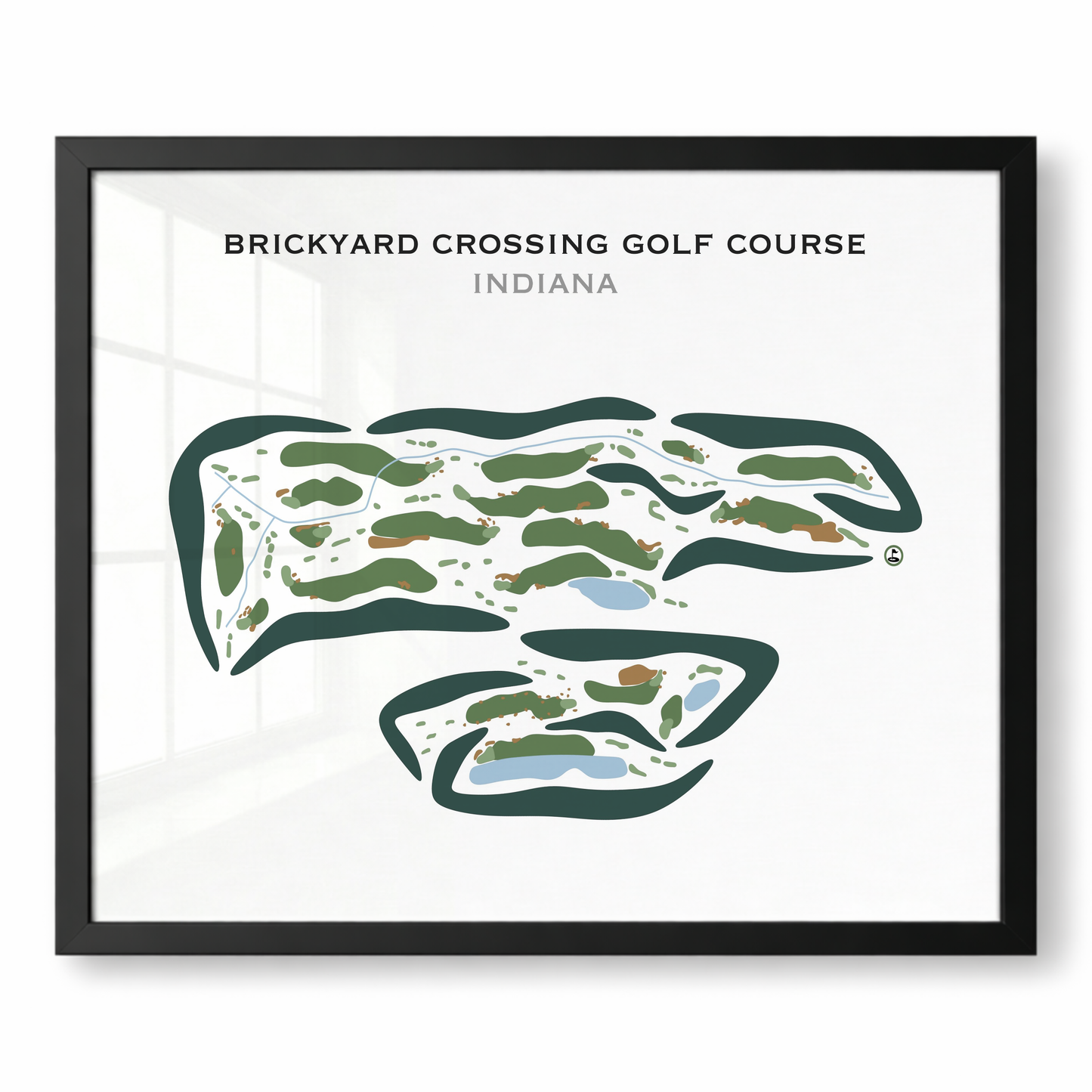 Brickyard Crossing, Indiana - Printed Golf Courses