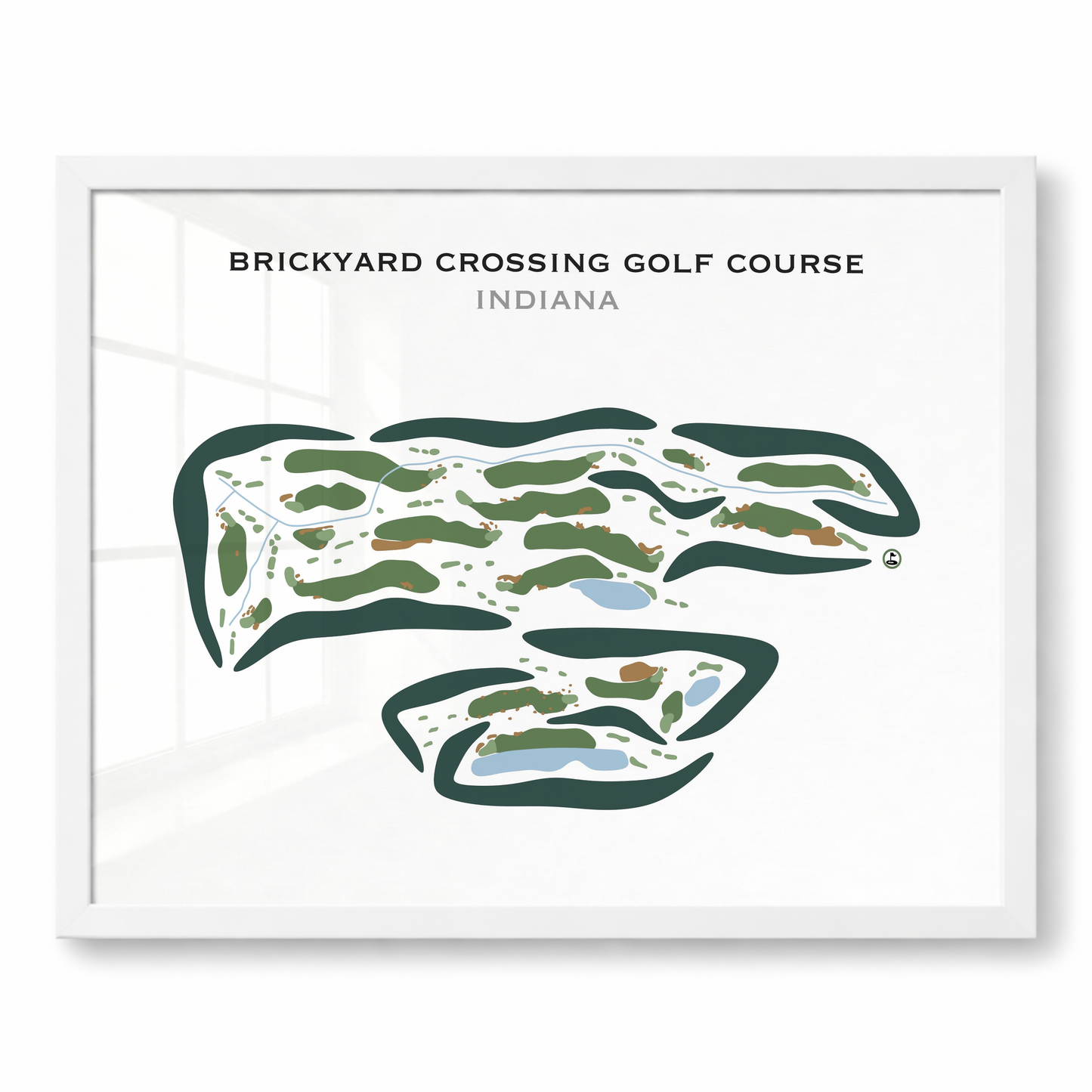 Brickyard Crossing, Indiana - Printed Golf Courses