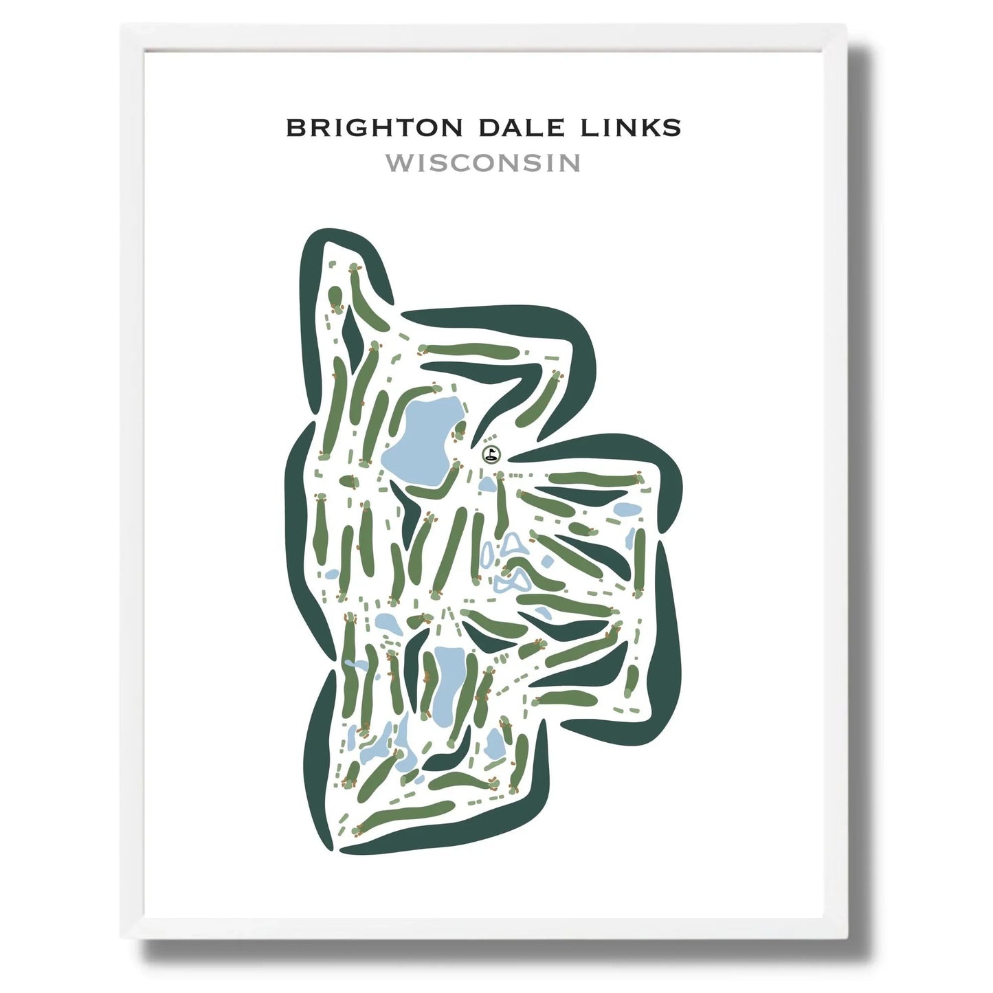 Brighton Dale Links, Wisconsin - Printed Golf Courses
