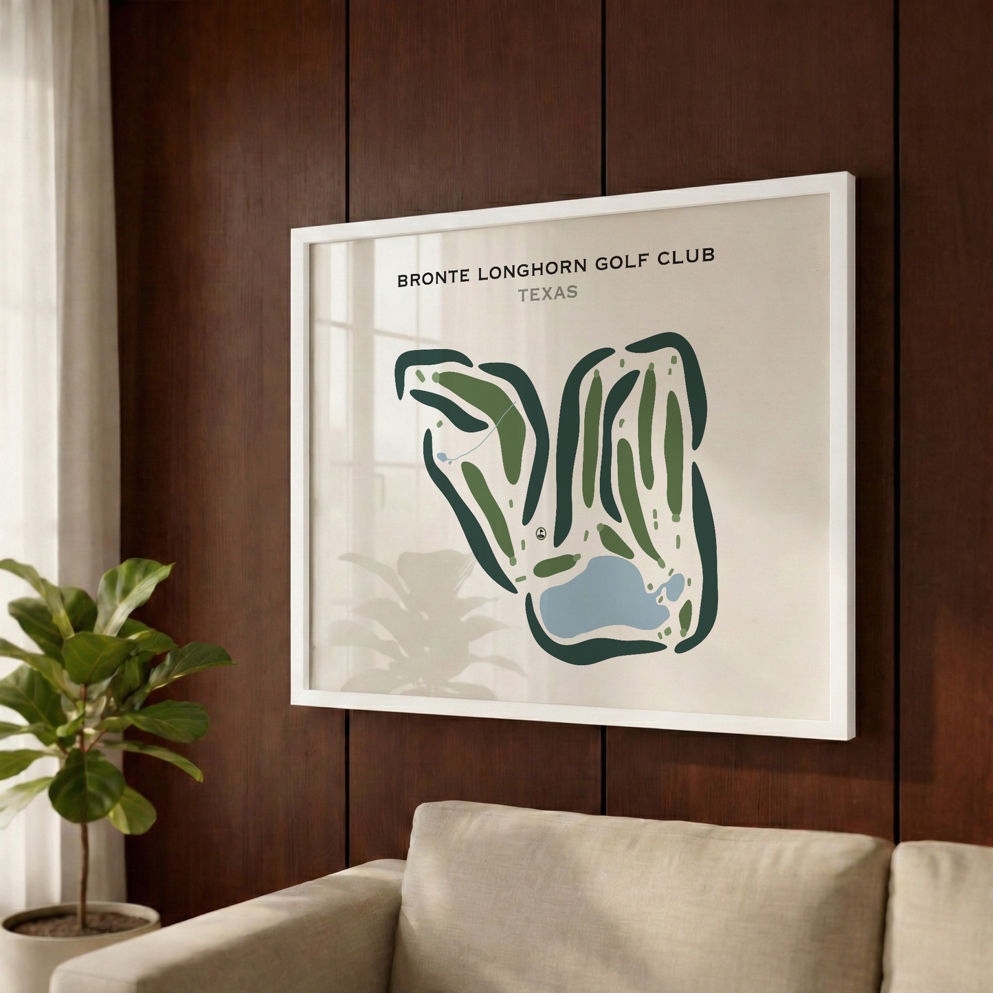 Bronte Longhorn Golf Club, Texas - Printed Golf Courses