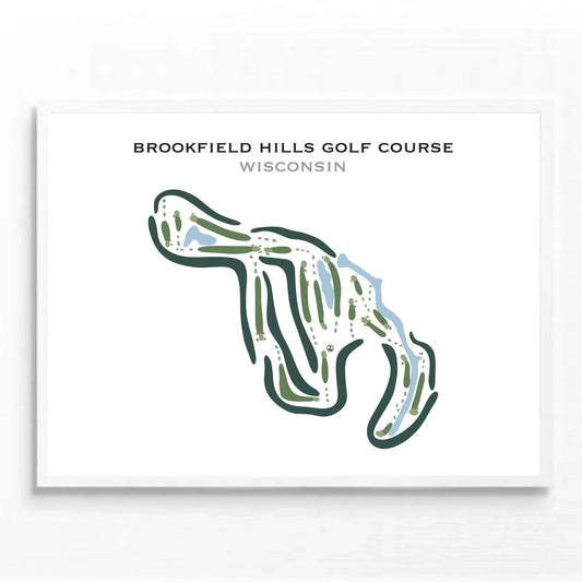 Brookfield Hills Golf Course, Wisconsin - Printed Golf Courses
