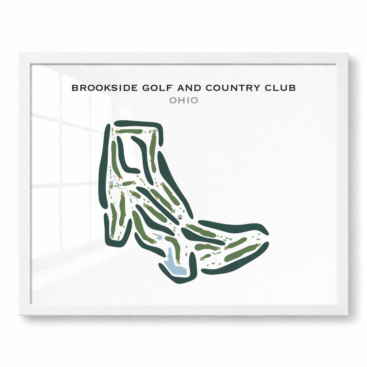 Brookside Golf & Country Club, Ohio - Printed Golf Courses