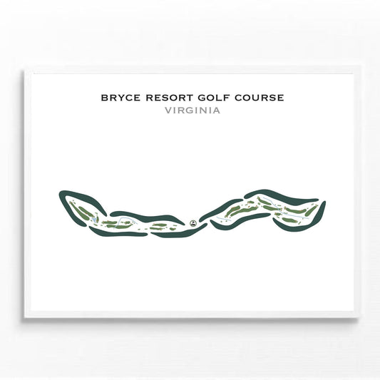Bryce Resort Golf Course, Virginia - Printed Golf Courses
