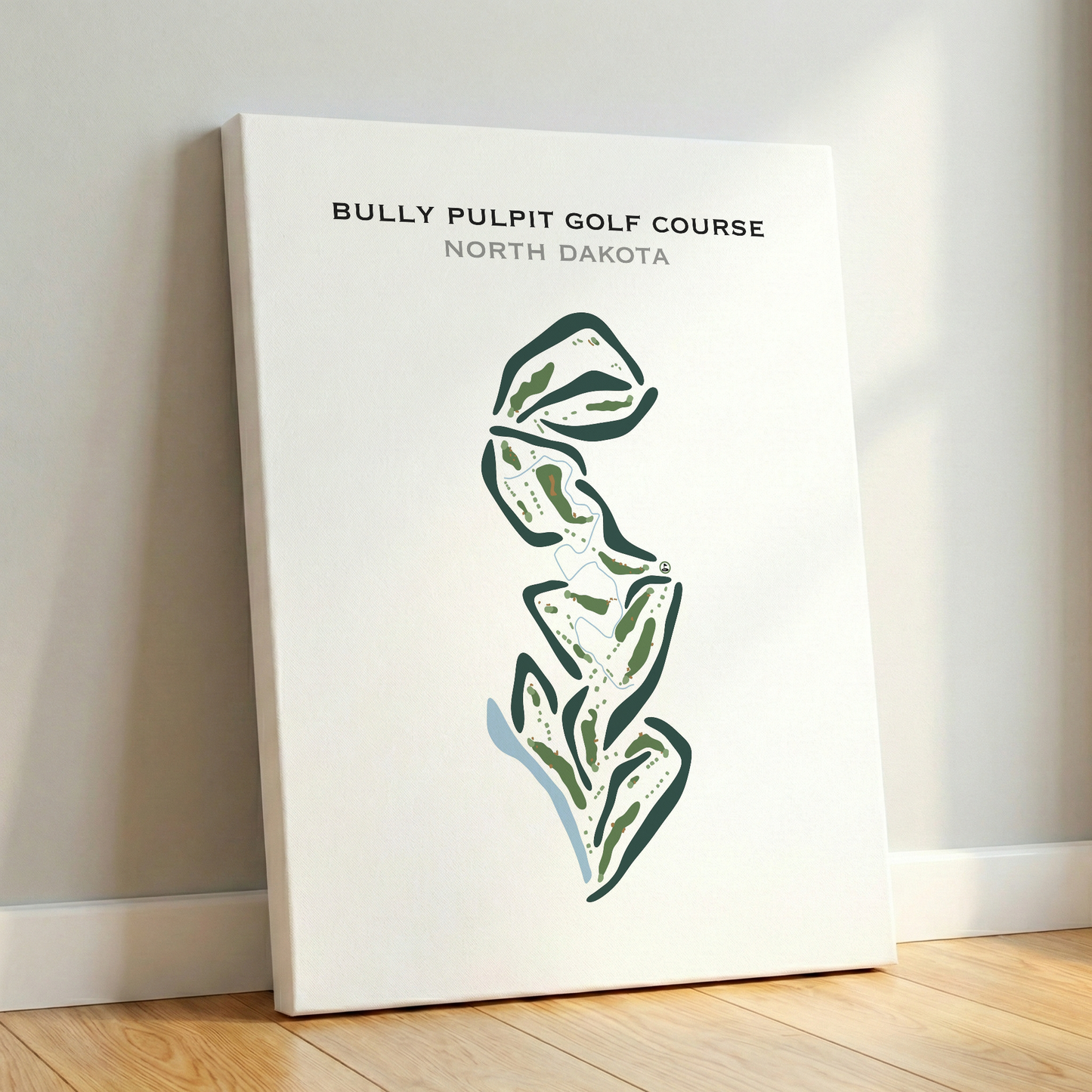 Bully Pulpit Golf Course, North Dakota - Printed Golf Course