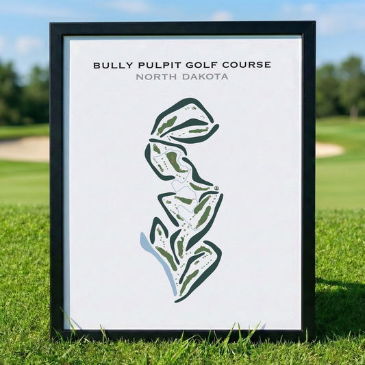 Bully Pulpit Golf Course, North Dakota - Printed Golf Course