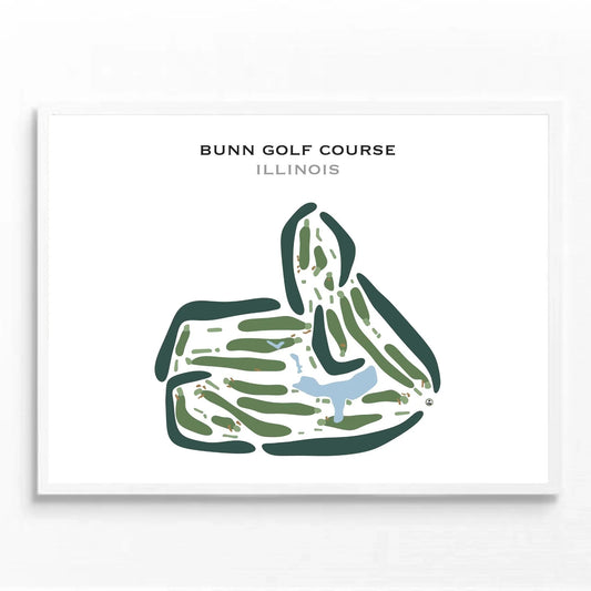 Bunn Golf Course, Illinois - Printed Golf Courses
