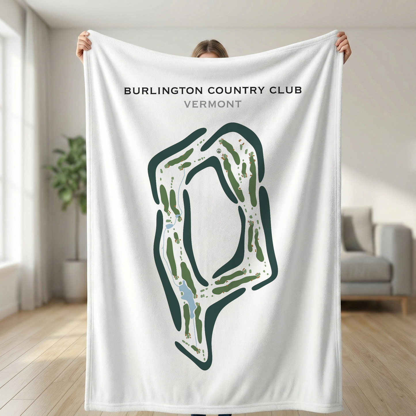 Burlington Country Club, Vermont - Printed Golf Course
