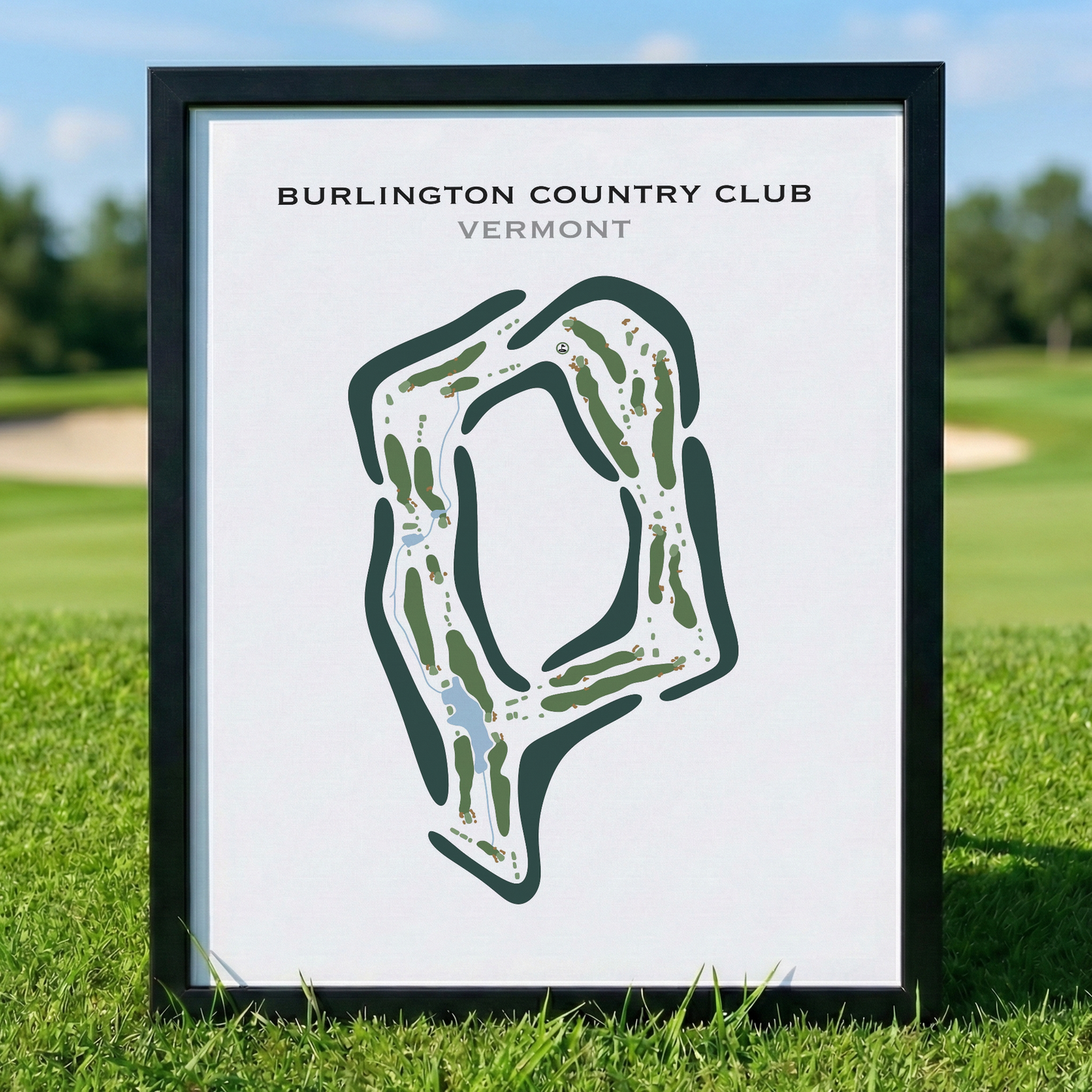 Burlington Country Club, Vermont - Printed Golf Course