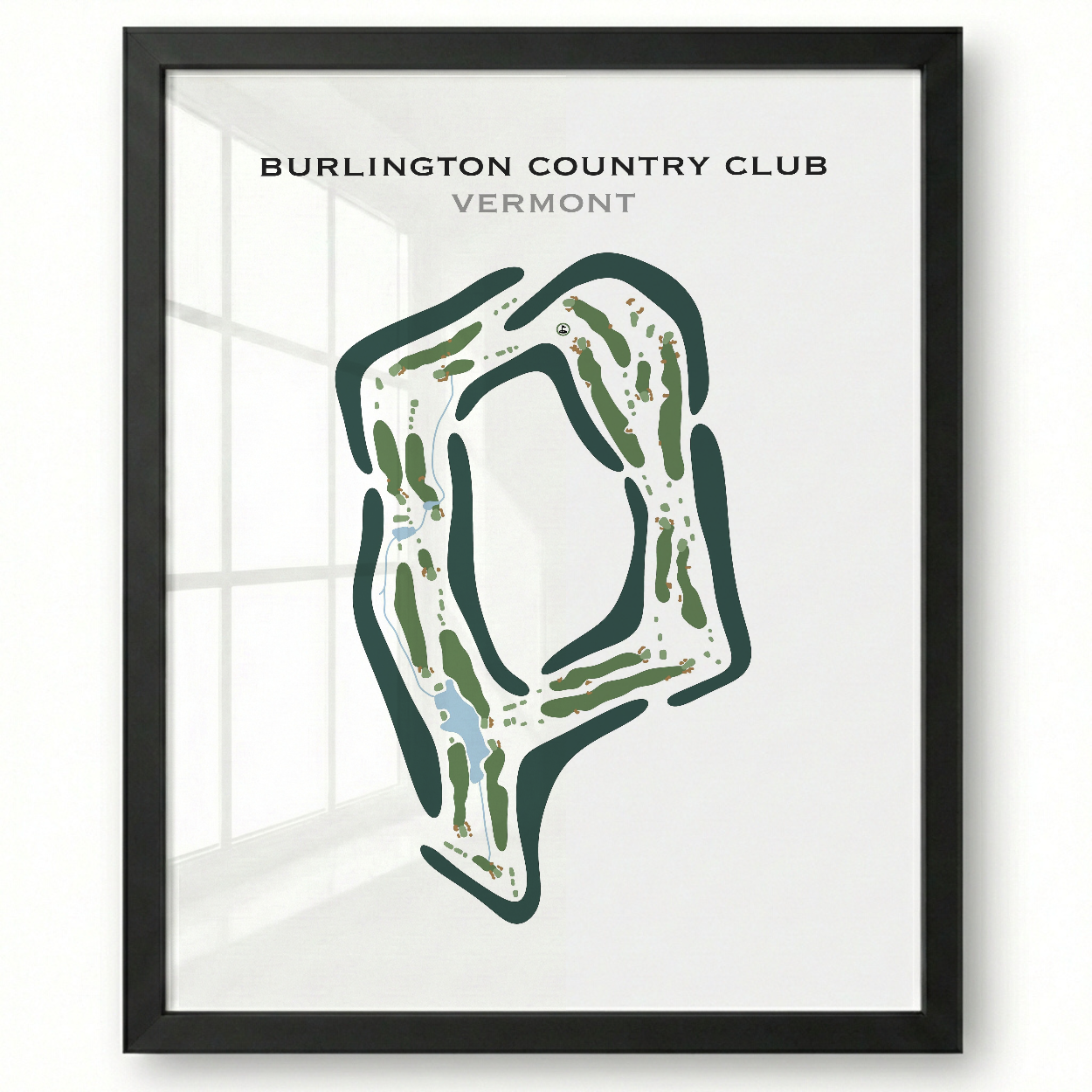 Burlington Country Club, Vermont - Printed Golf Course