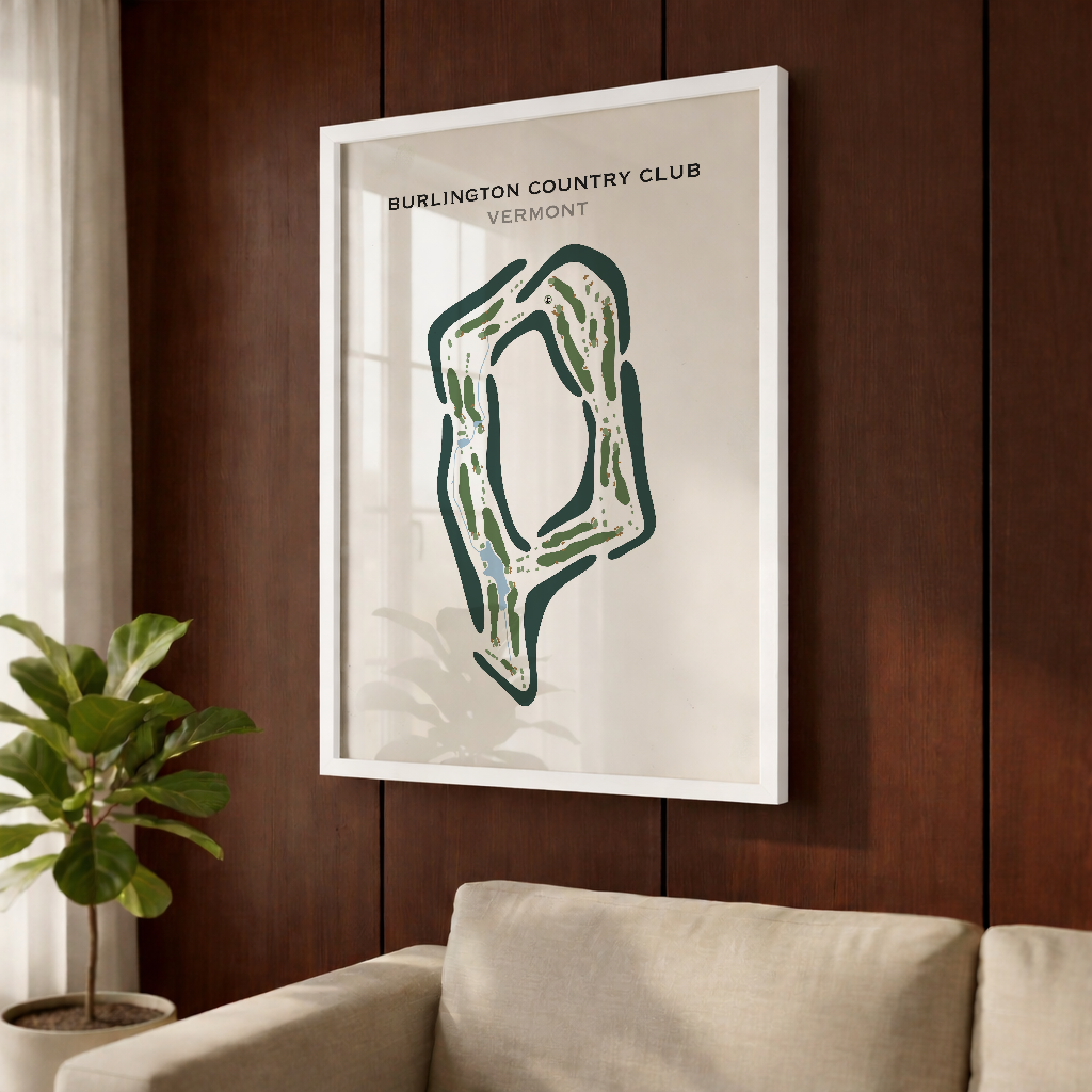 Burlington Country Club, Vermont - Printed Golf Course