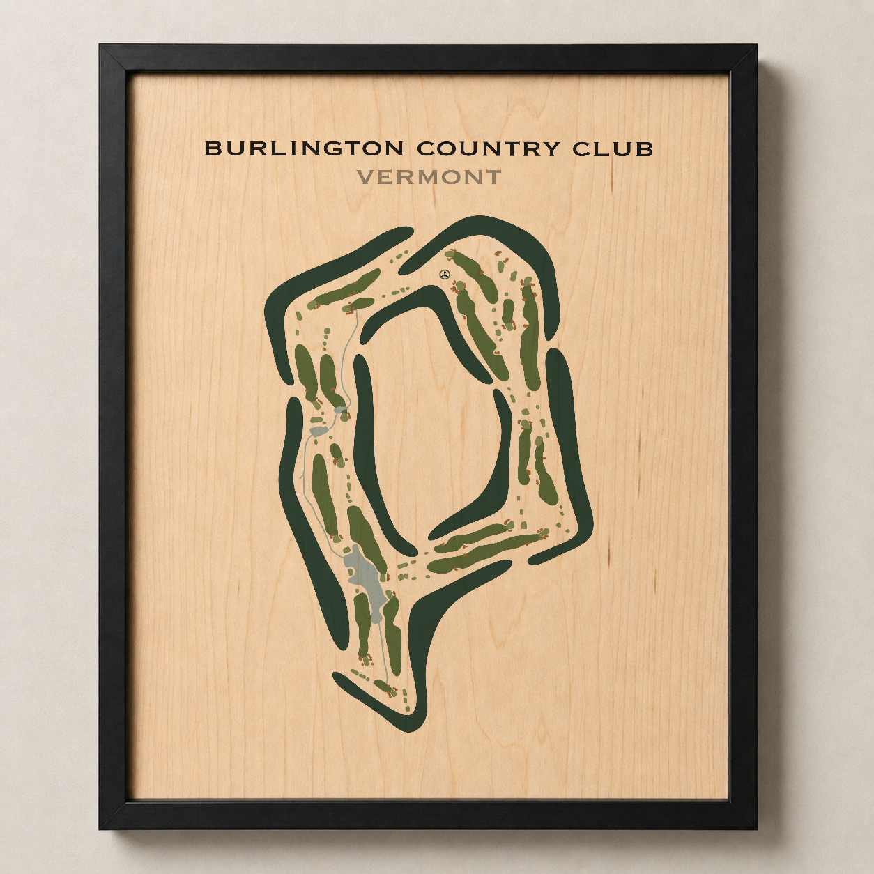 Burlington Country Club, Vermont - Printed Golf Course
