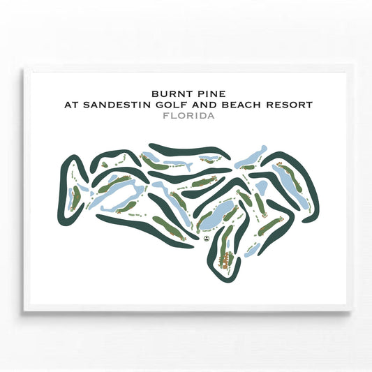 Burnt Pine at Sandestin Golf and Beach Resort, Florida - Printed Golf Courses