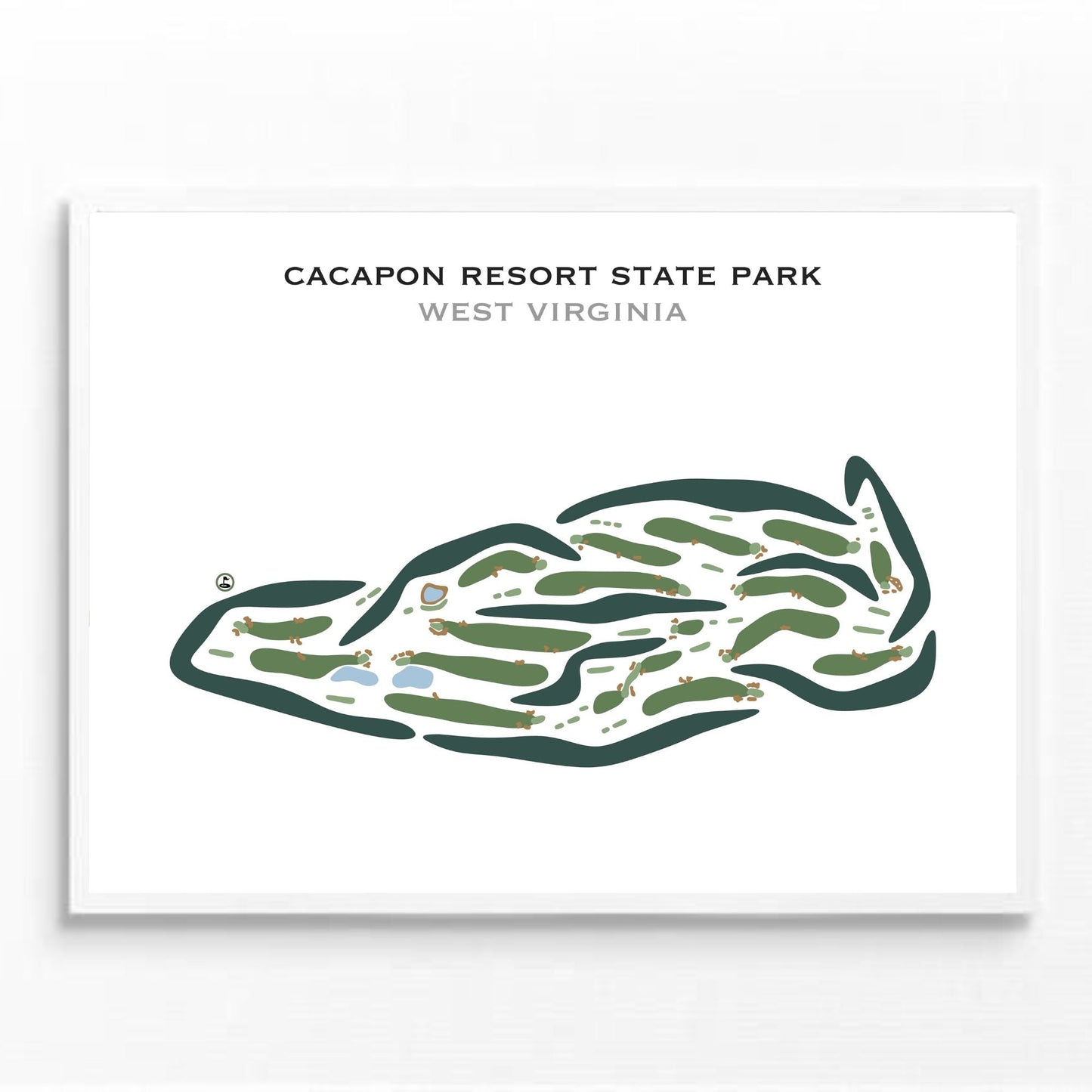 Cacapon Resort State Park, West Virginia - Printed Golf Courses