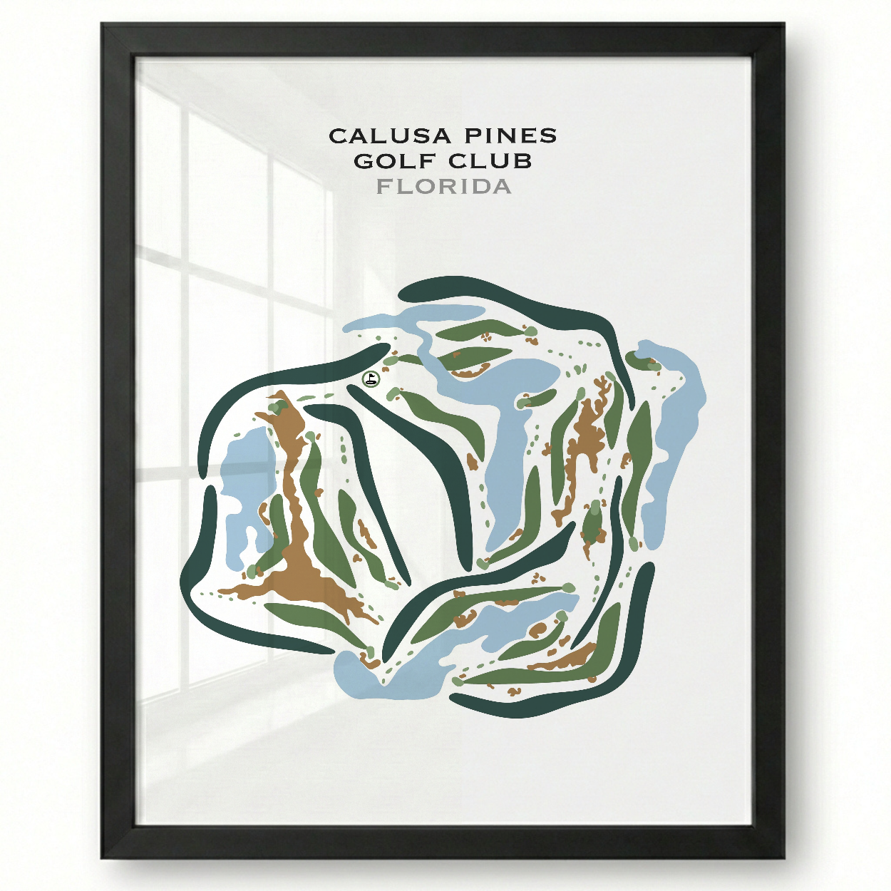 Calusa Pines Golf Club, Florida - Printed Golf Courses