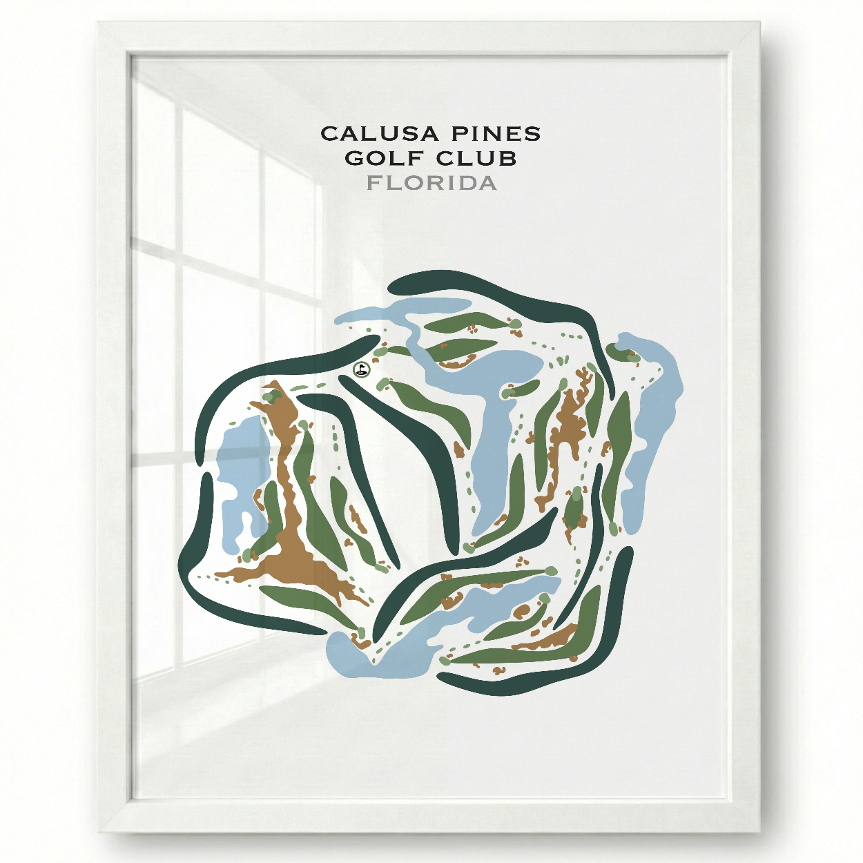 Calusa Pines Golf Club, Florida - Printed Golf Courses