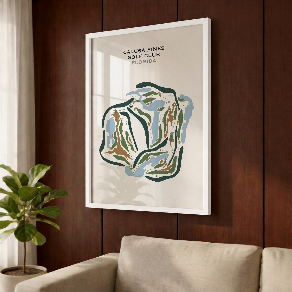 Calusa Pines Golf Club, Florida - Printed Golf Courses