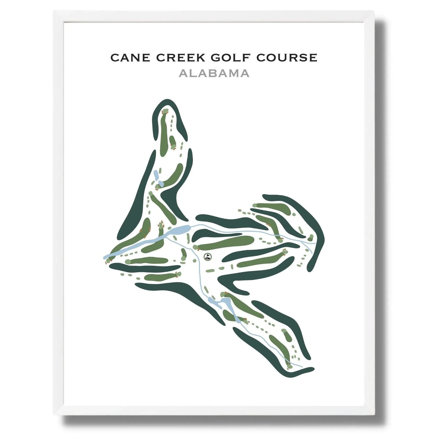 Cane Creek Golf Course, Alabama - Printed Golf Course