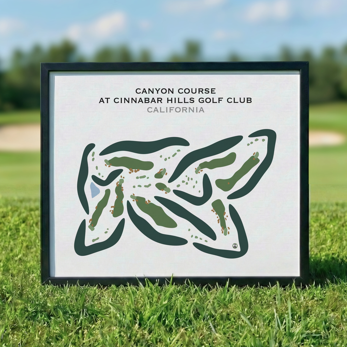 Canyon Course at Cinnabar Hills Golf Club, California - Printed Golf Courses