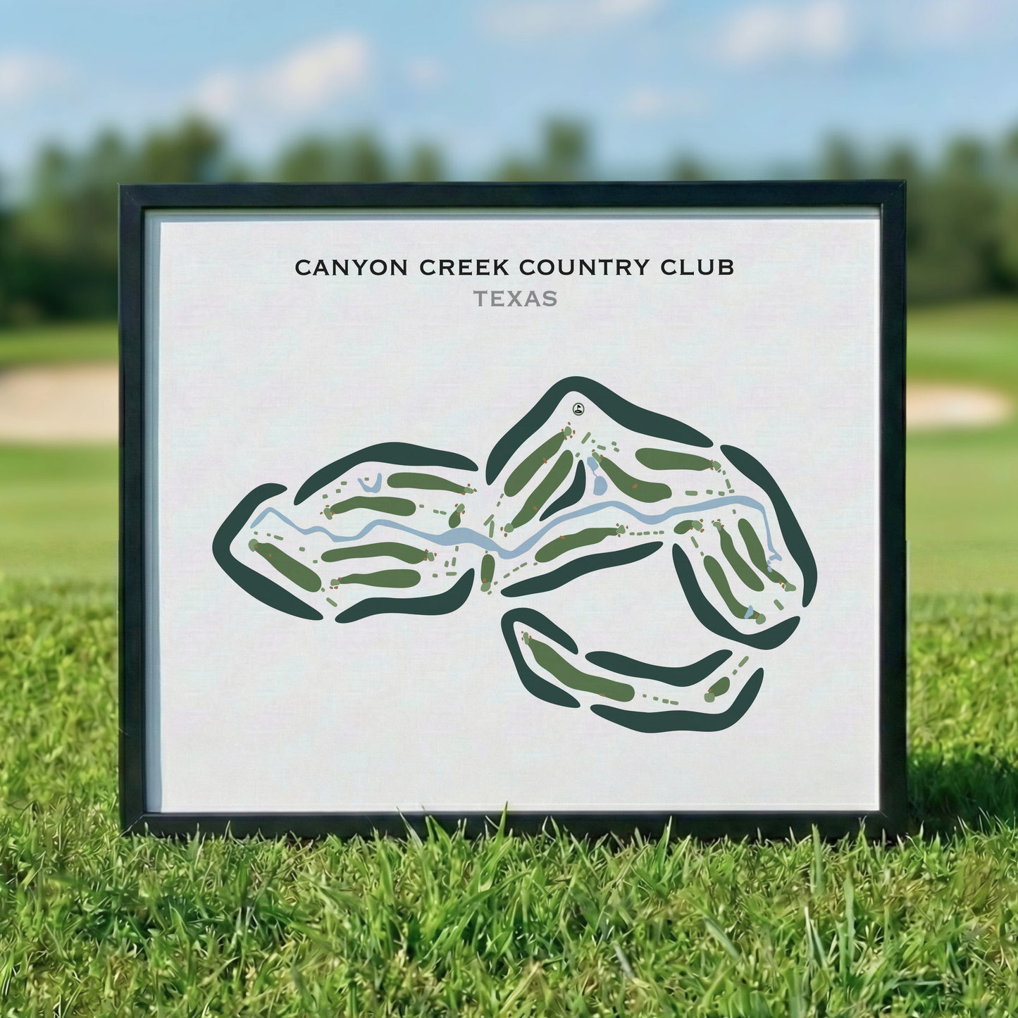 Canyon Creek Country Club, Texas - Printed Golf Courses