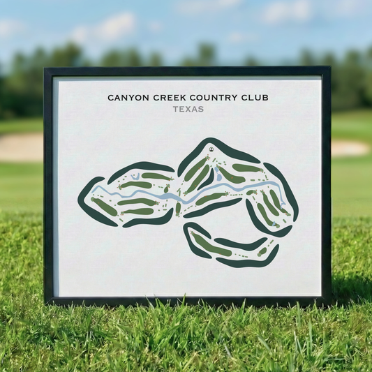 Canyon Creek Country Club, Texas - Printed Golf Courses