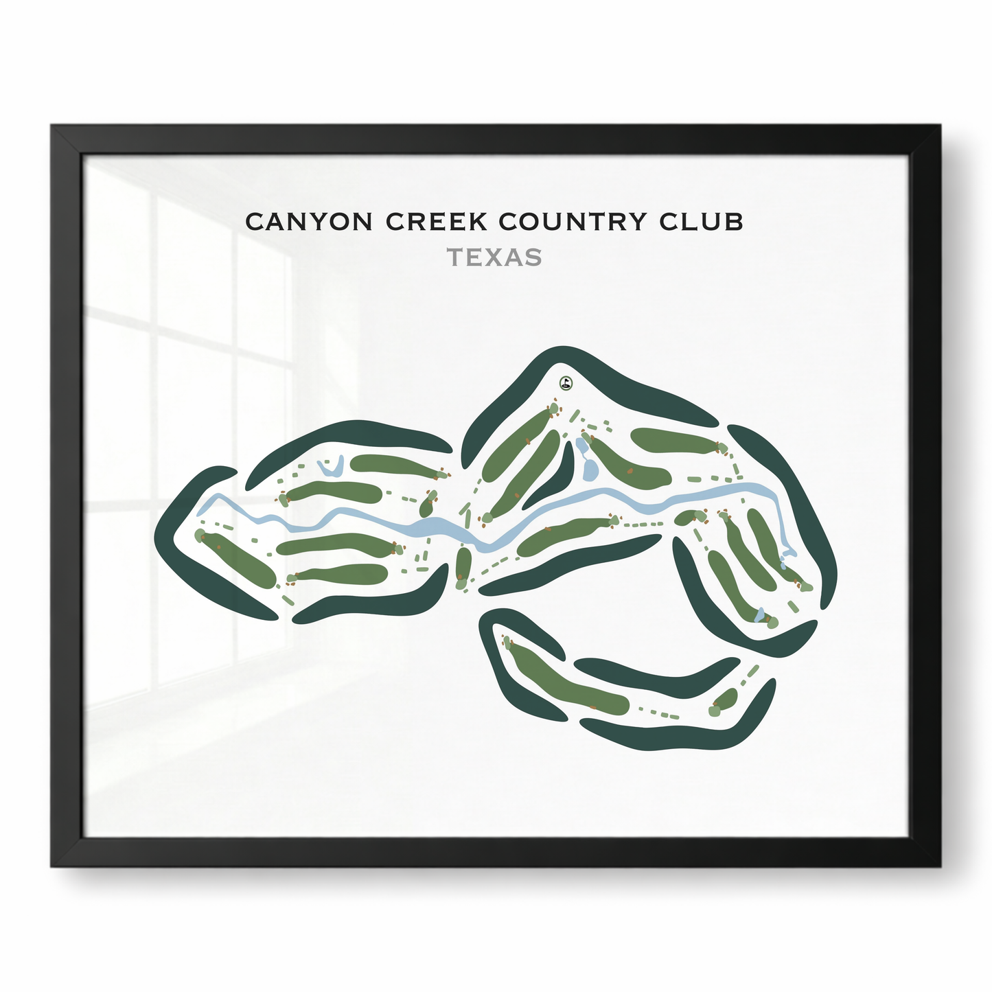 Canyon Creek Country Club, Texas - Printed Golf Courses