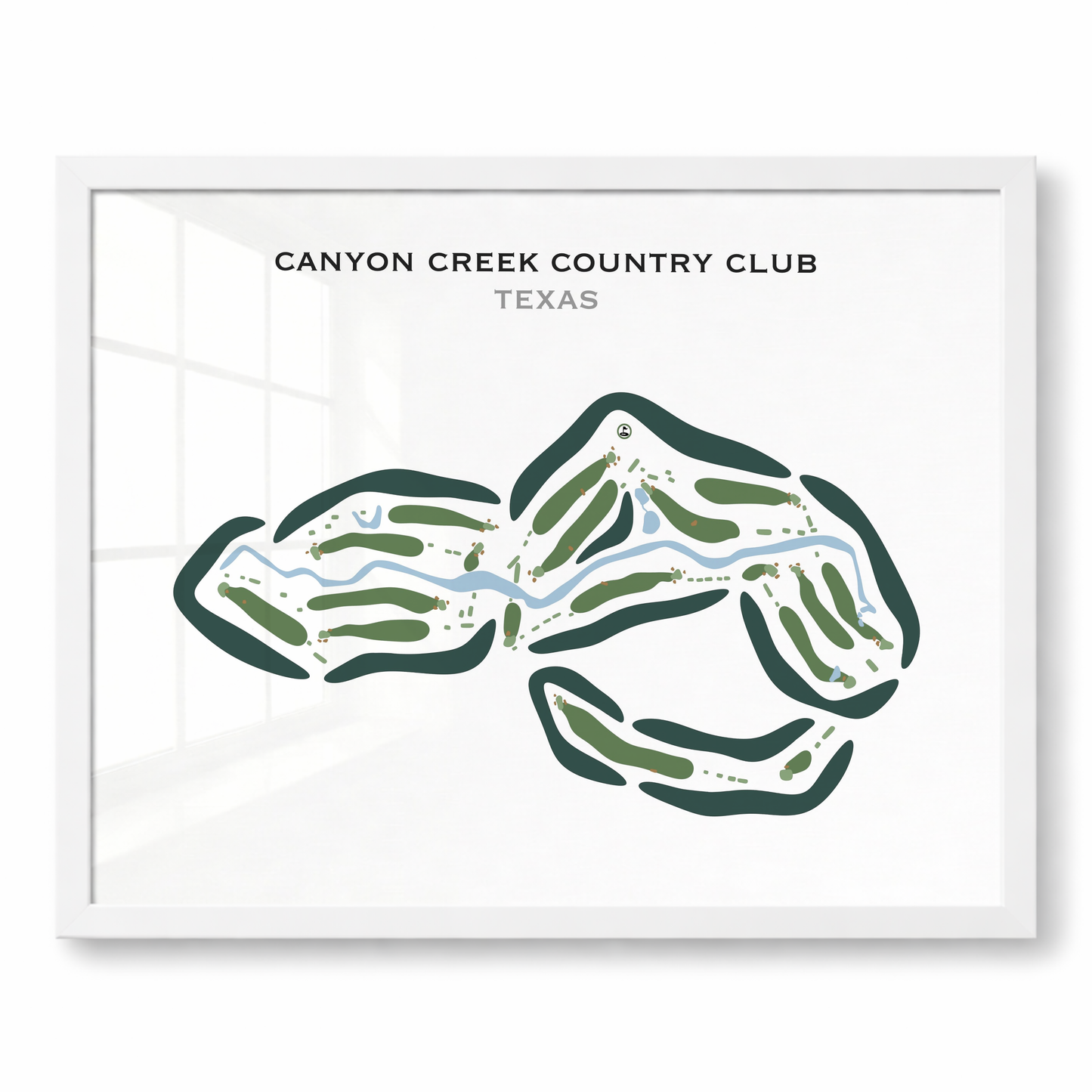 Canyon Creek Country Club, Texas - Printed Golf Courses