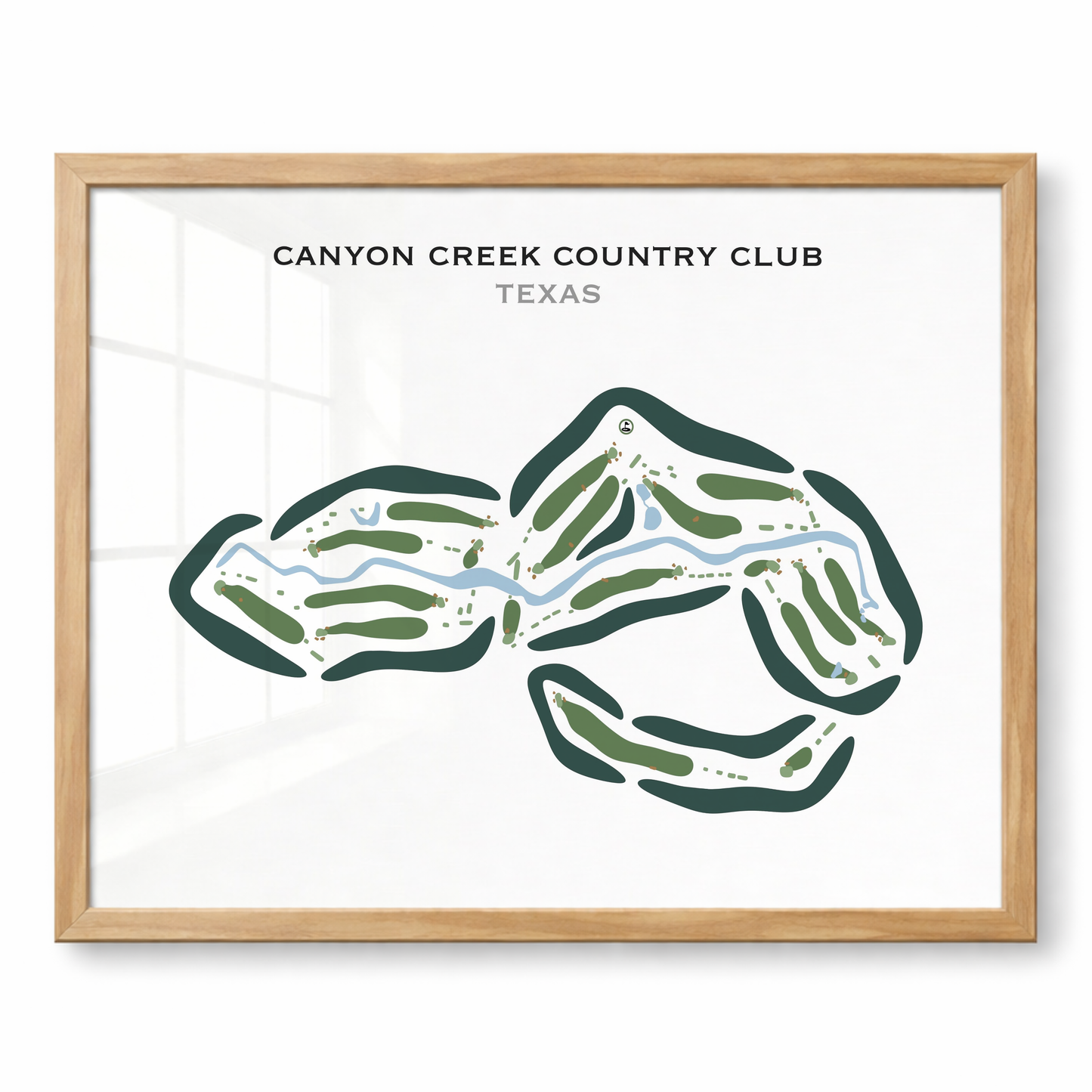 Canyon Creek Country Club, Texas - Printed Golf Courses