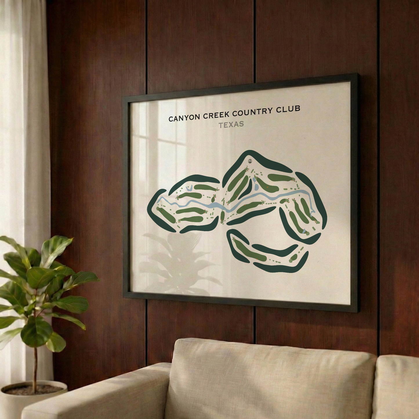 Canyon Creek Country Club, Texas - Printed Golf Courses