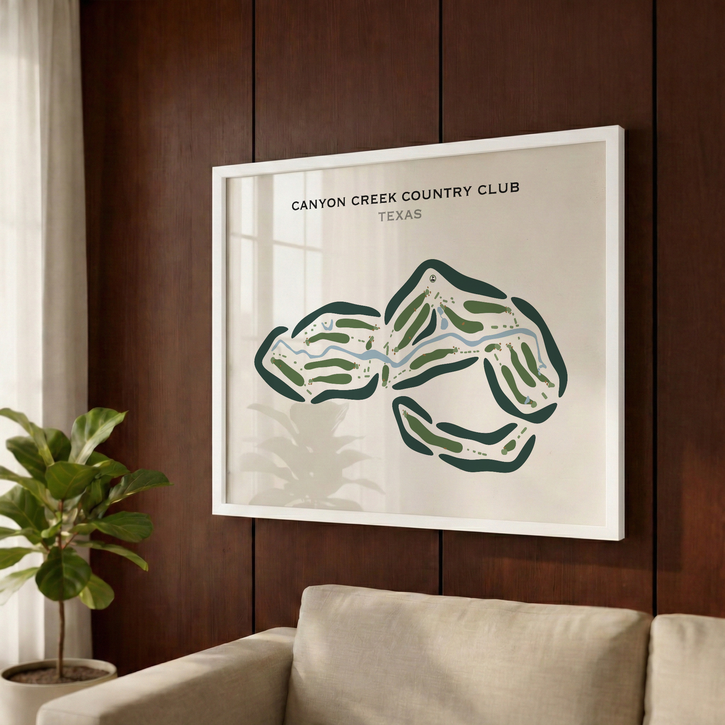 Canyon Creek Country Club, Texas - Printed Golf Courses