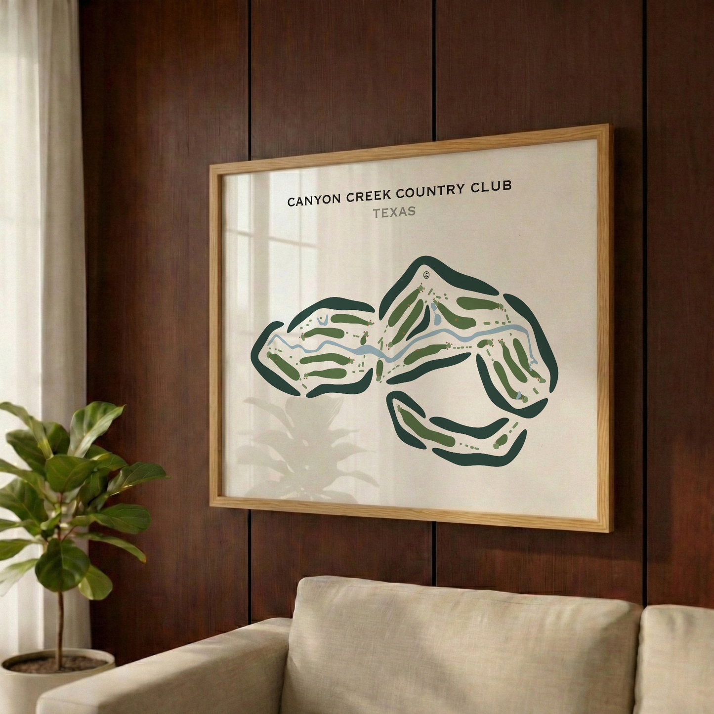 Canyon Creek Country Club, Texas - Printed Golf Courses