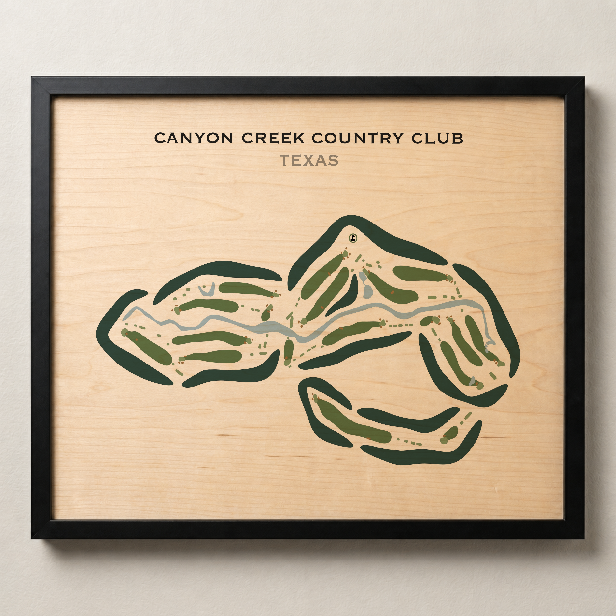 Canyon Creek Country Club, Texas - Printed Golf Courses