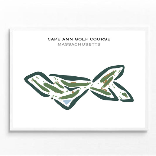 Cape Ann Golf Course, Massachusetts - Printed Golf Courses