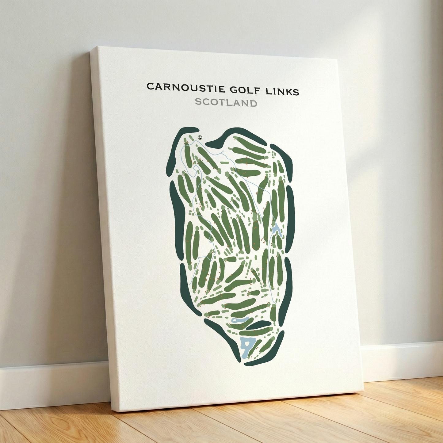 Carnoustie Golf Links, Scotland - Printed Golf Courses