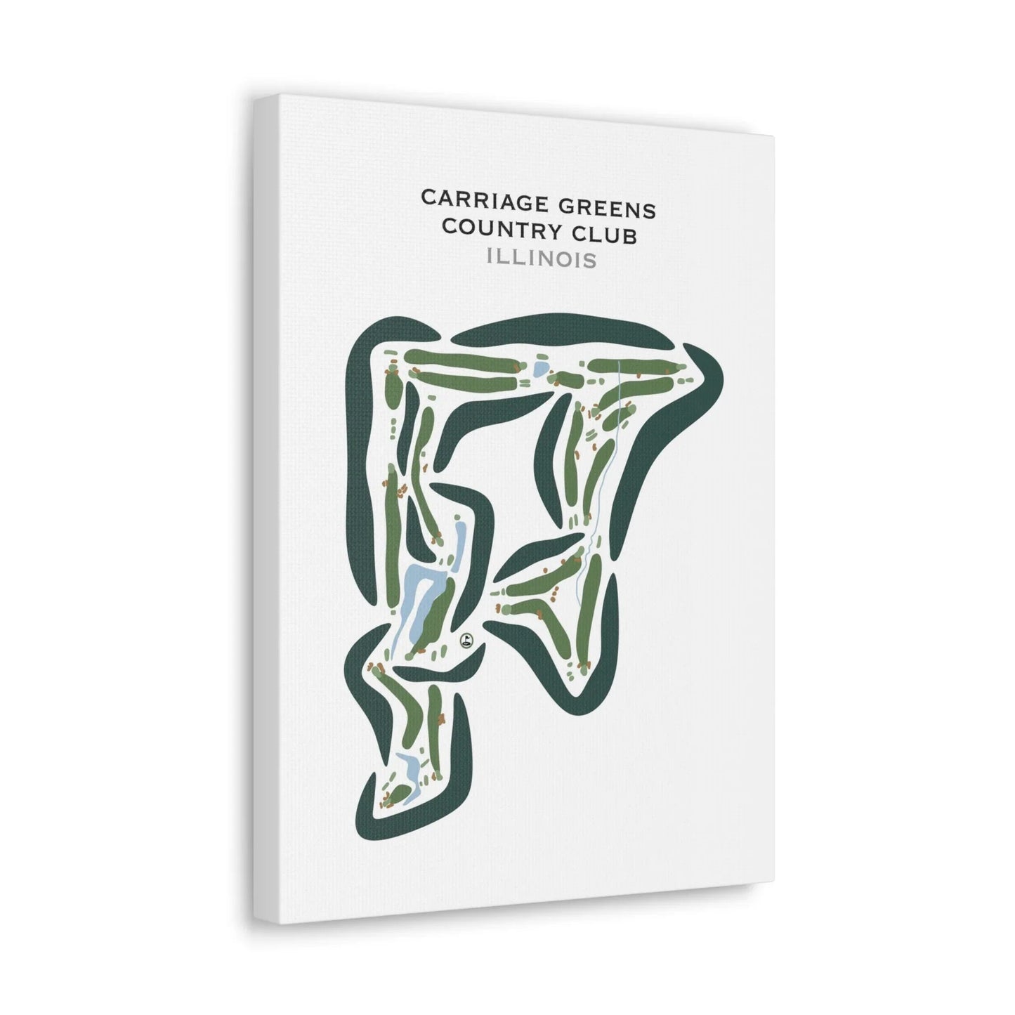 Carriage Greens Country Club, Illinois - Printed Golf Courses