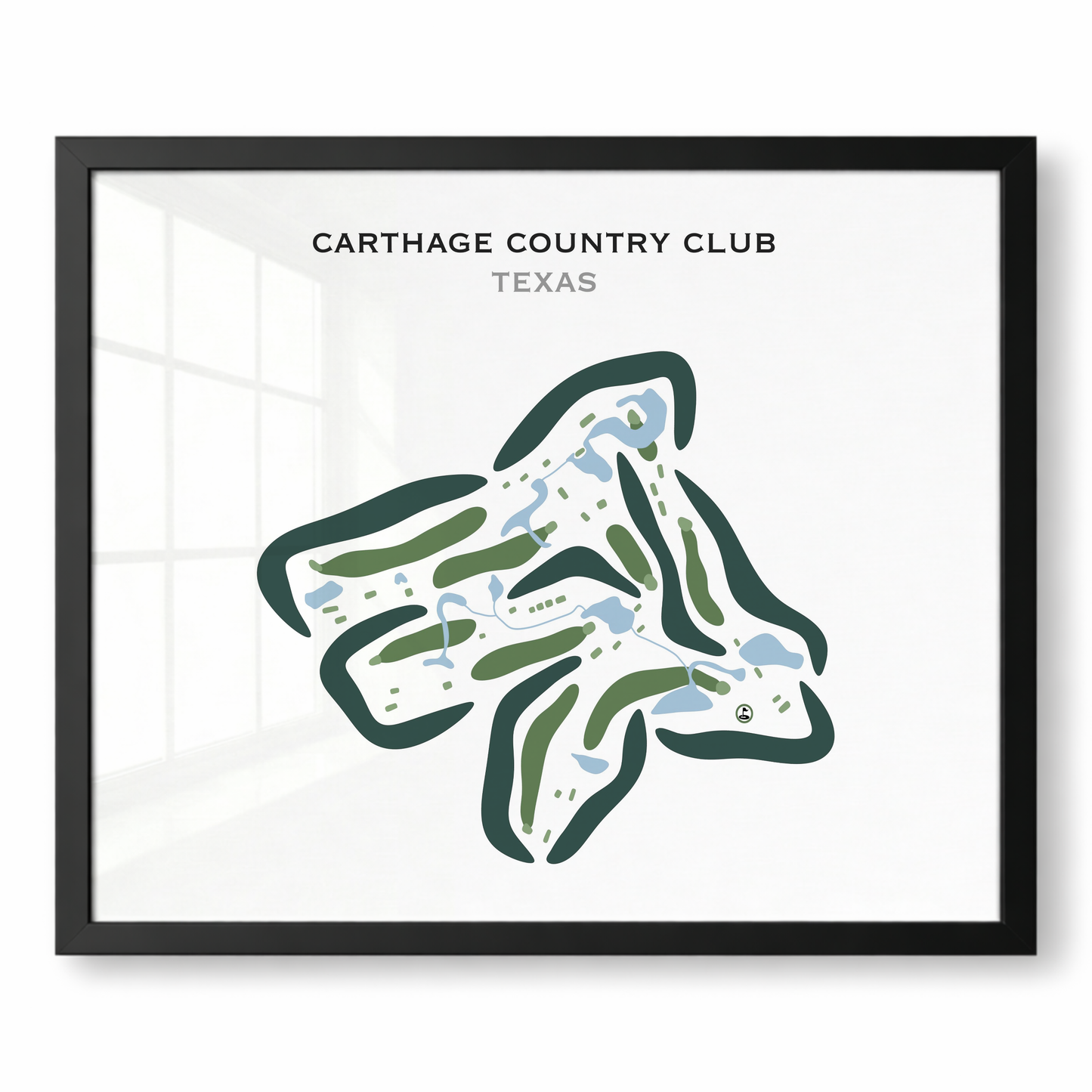 Carthage Country Club, Texas - Printed Golf Courses