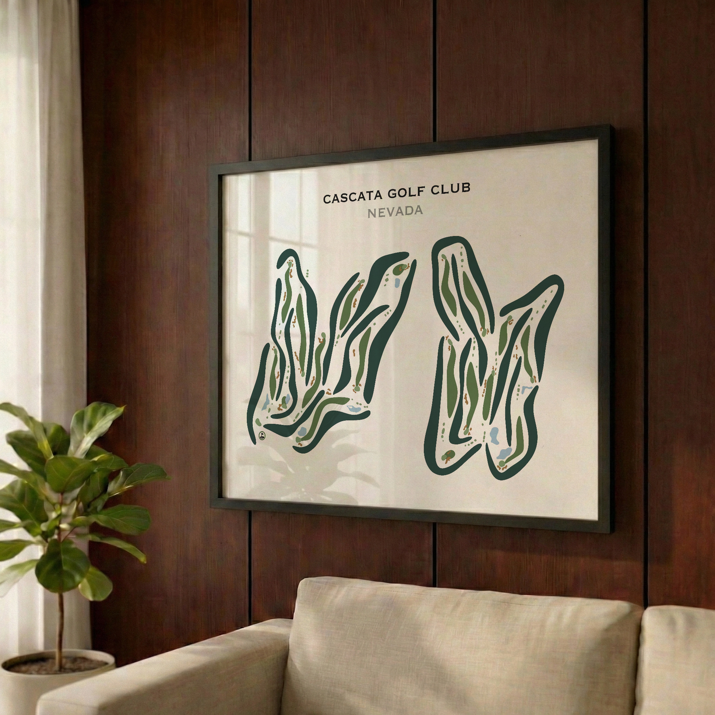 Cascata Golf Club, Nevada - Printed Golf Courses