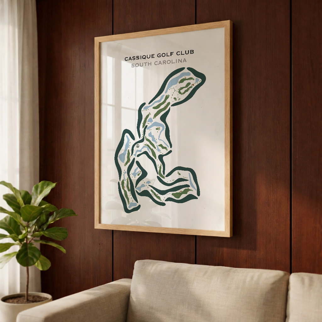 Cassique Golf Club, Johns Island South Carolina - Printed Golf Courses