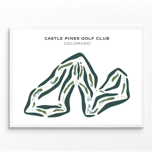 Castle Pines Golf Club, Denver, Colorado - Printed Golf Courses