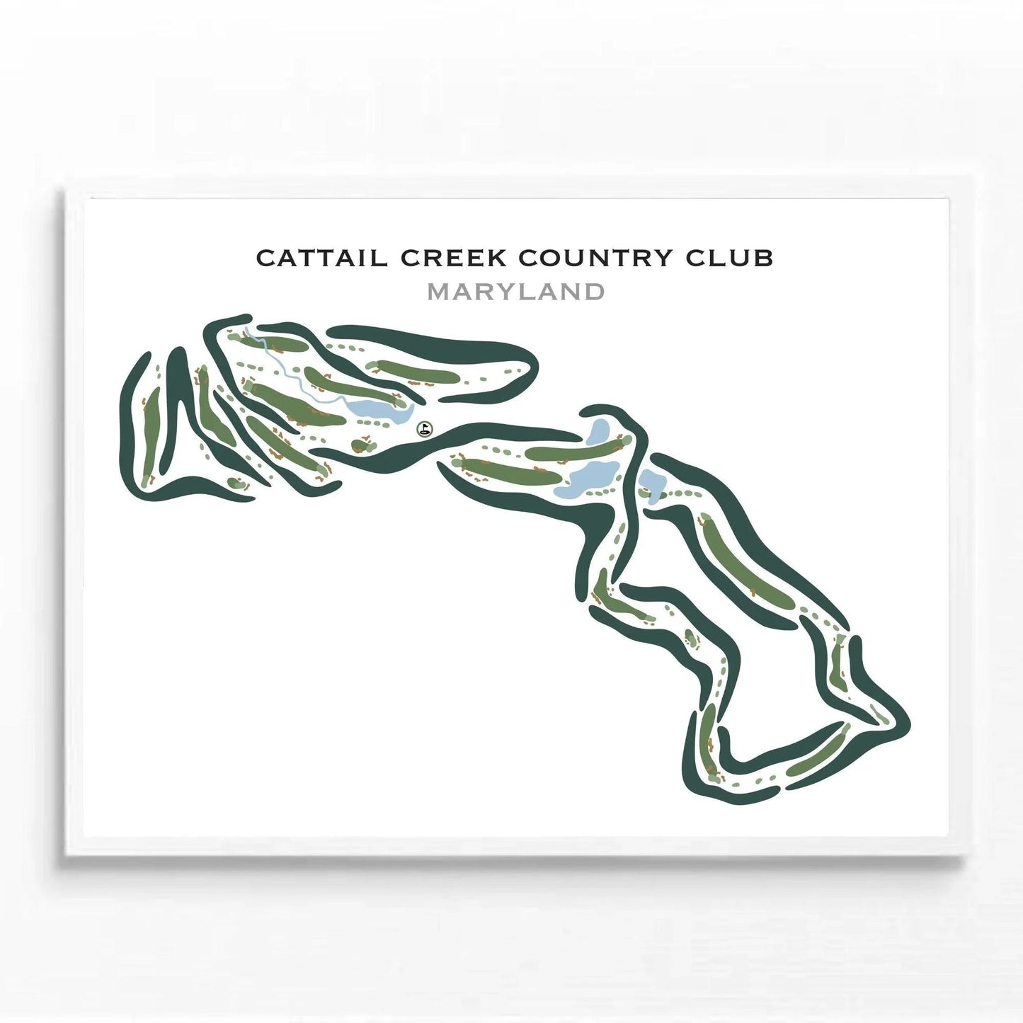 Cattail Creek Country Club, Maryland - Printed Golf Courses