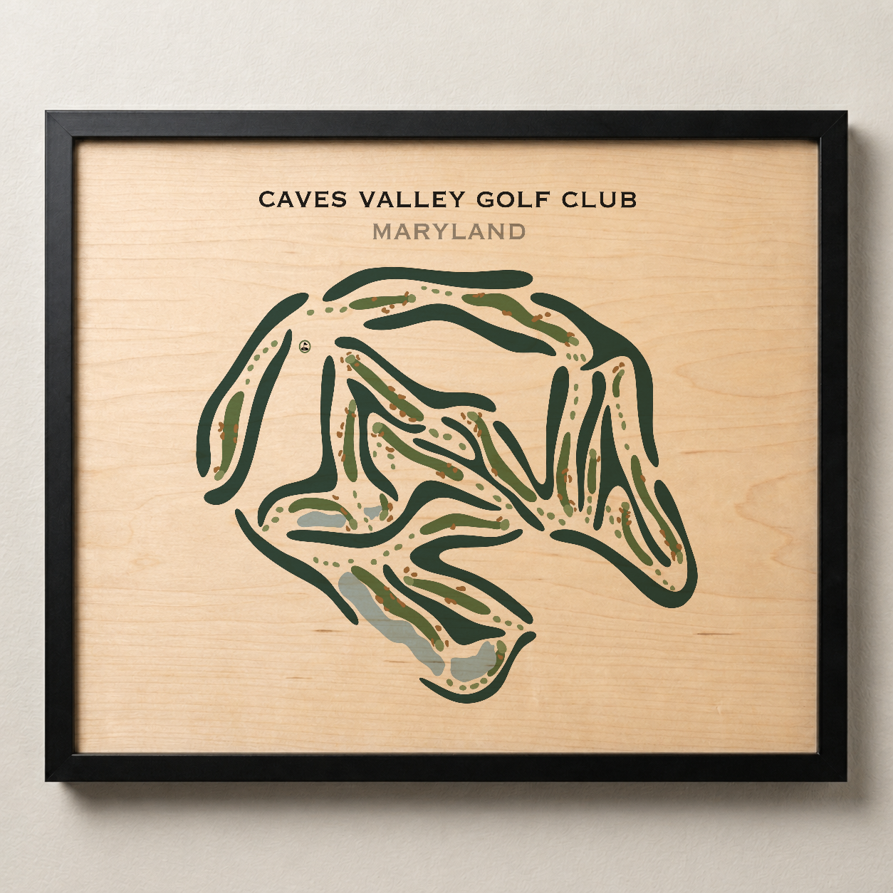 Caves Valley Golf Club, Maryland - Printed Golf Courses